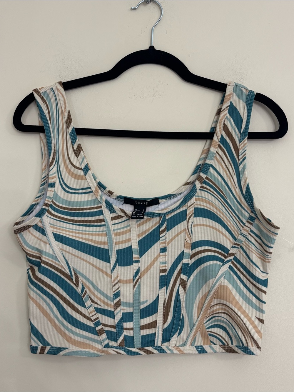 Forever 21 Corset Style Crop Tank